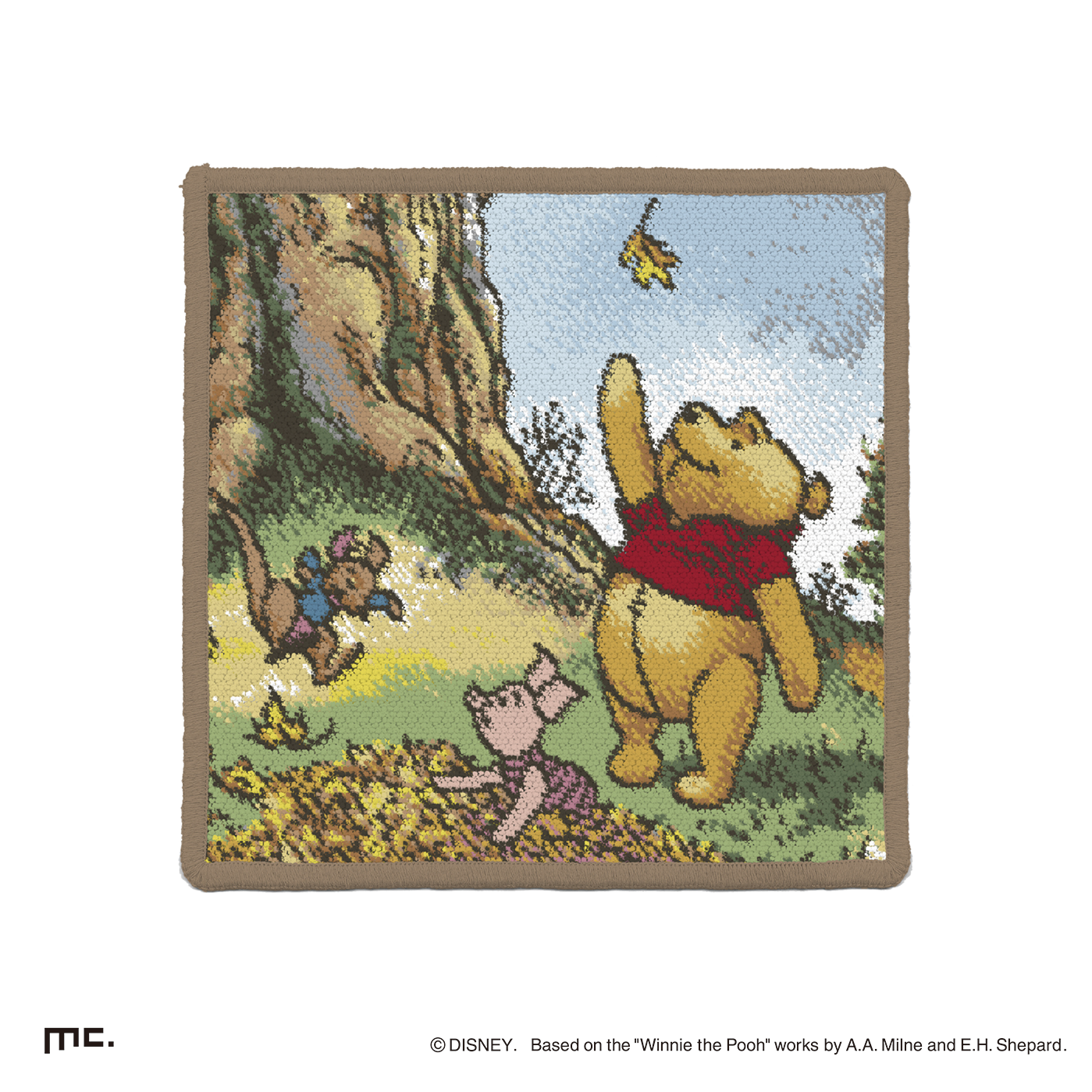 プーさん100th シェニール織ミニタオル