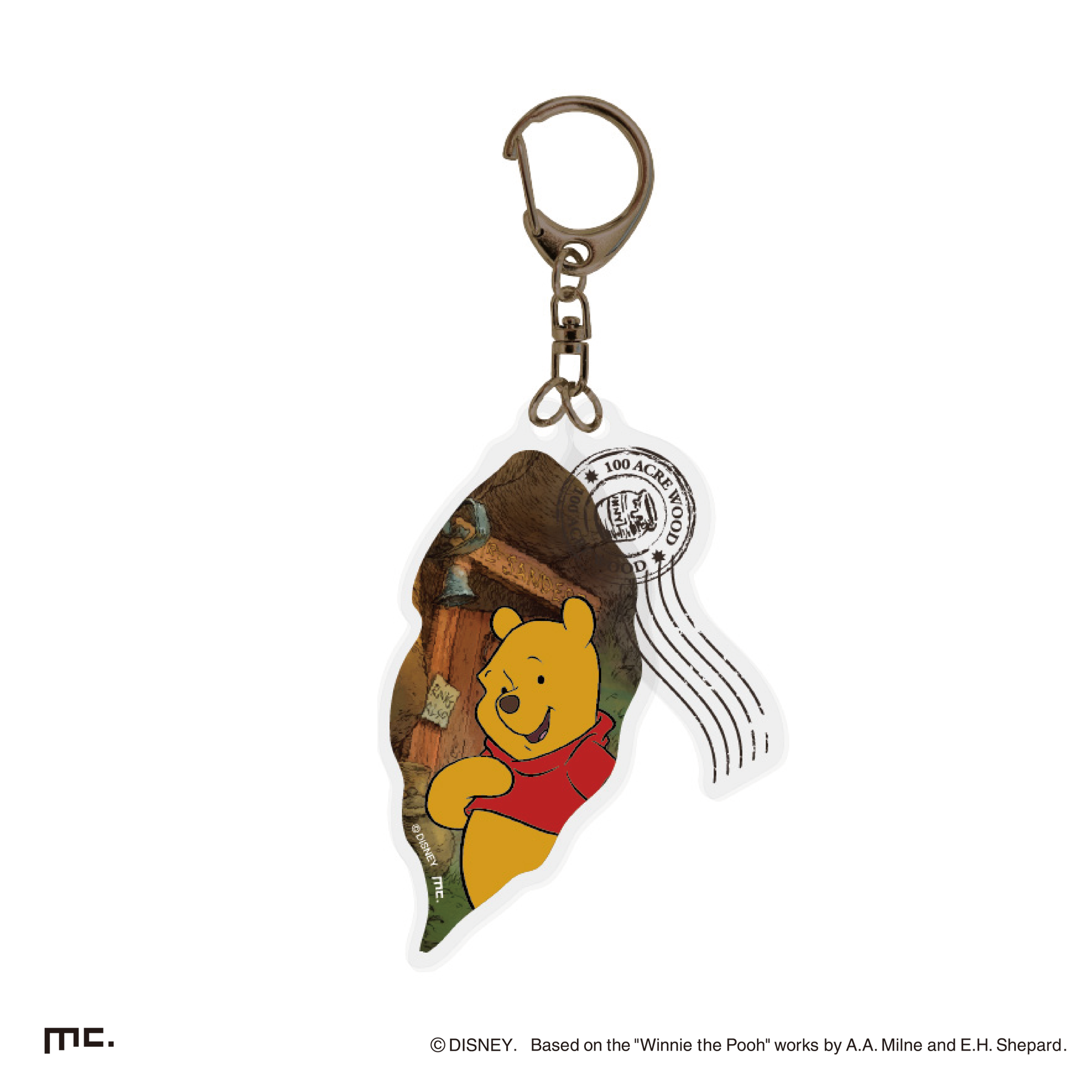 アクリルキーホルダー　家 プーさん