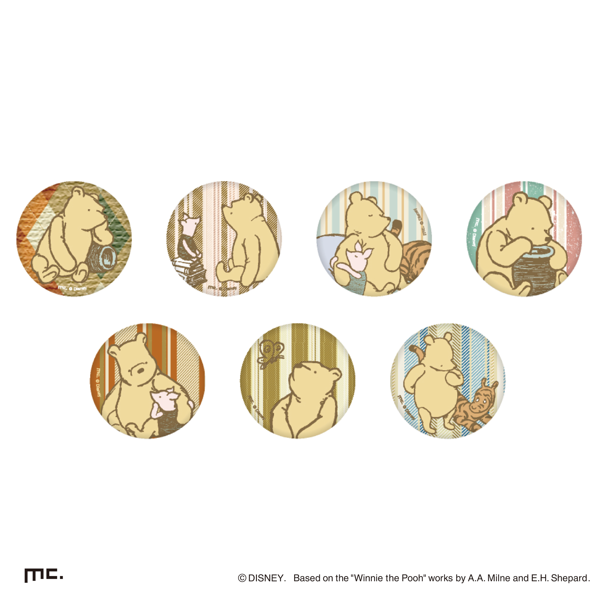 シークレットコレクション ペーパー缶バッジ　プーさん