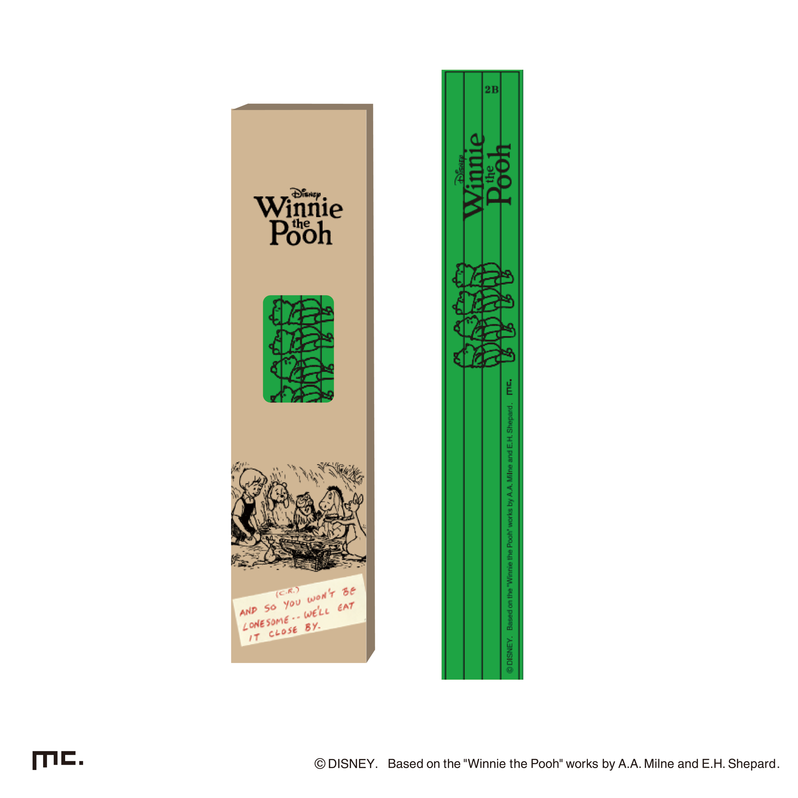 鉛筆セット　ピクニック プーさん