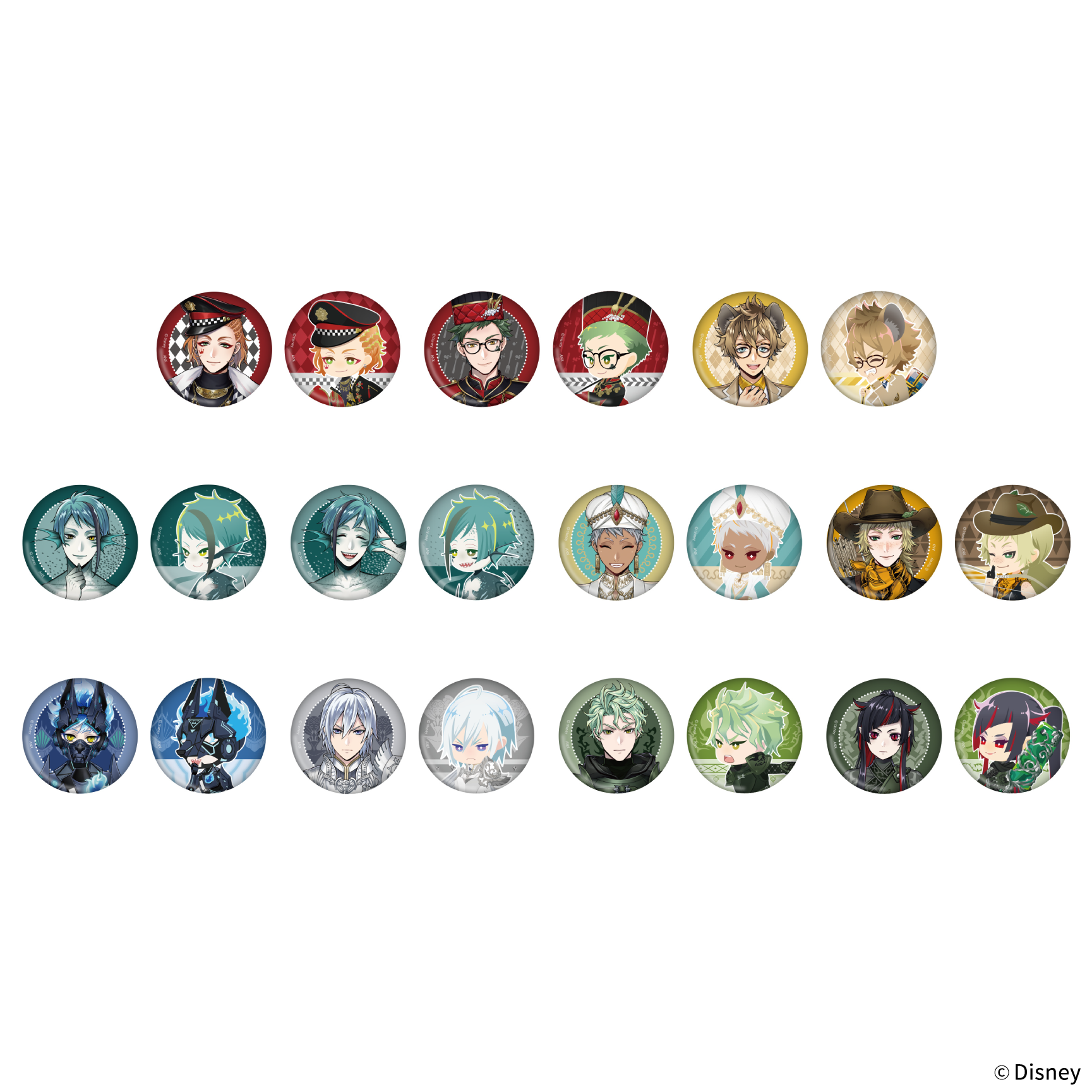 缶バッジセット(7章実装SSRカード)　全11種